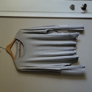 EUC Anthropologie Little Yellow Bird Light Gray Sweater